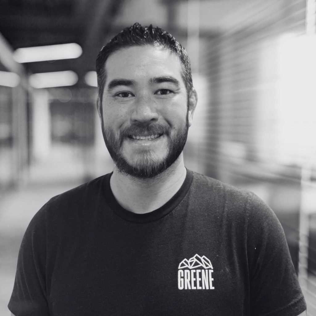 A photo of Dan Morton in black and white