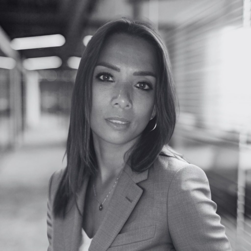 A photo of Jacky Cunningham in black and white