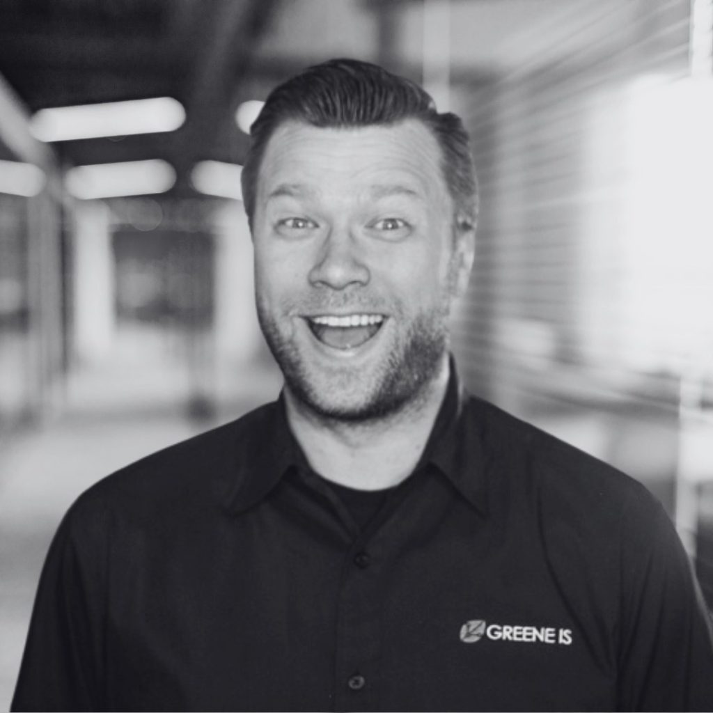 A photo of Skip Klemz in black and white