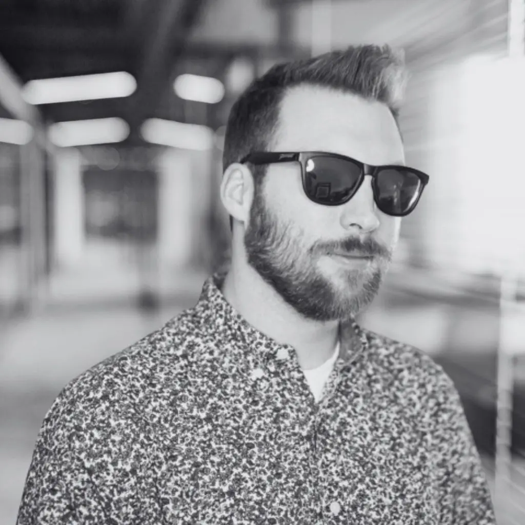 A photo of Will Reed in black and white