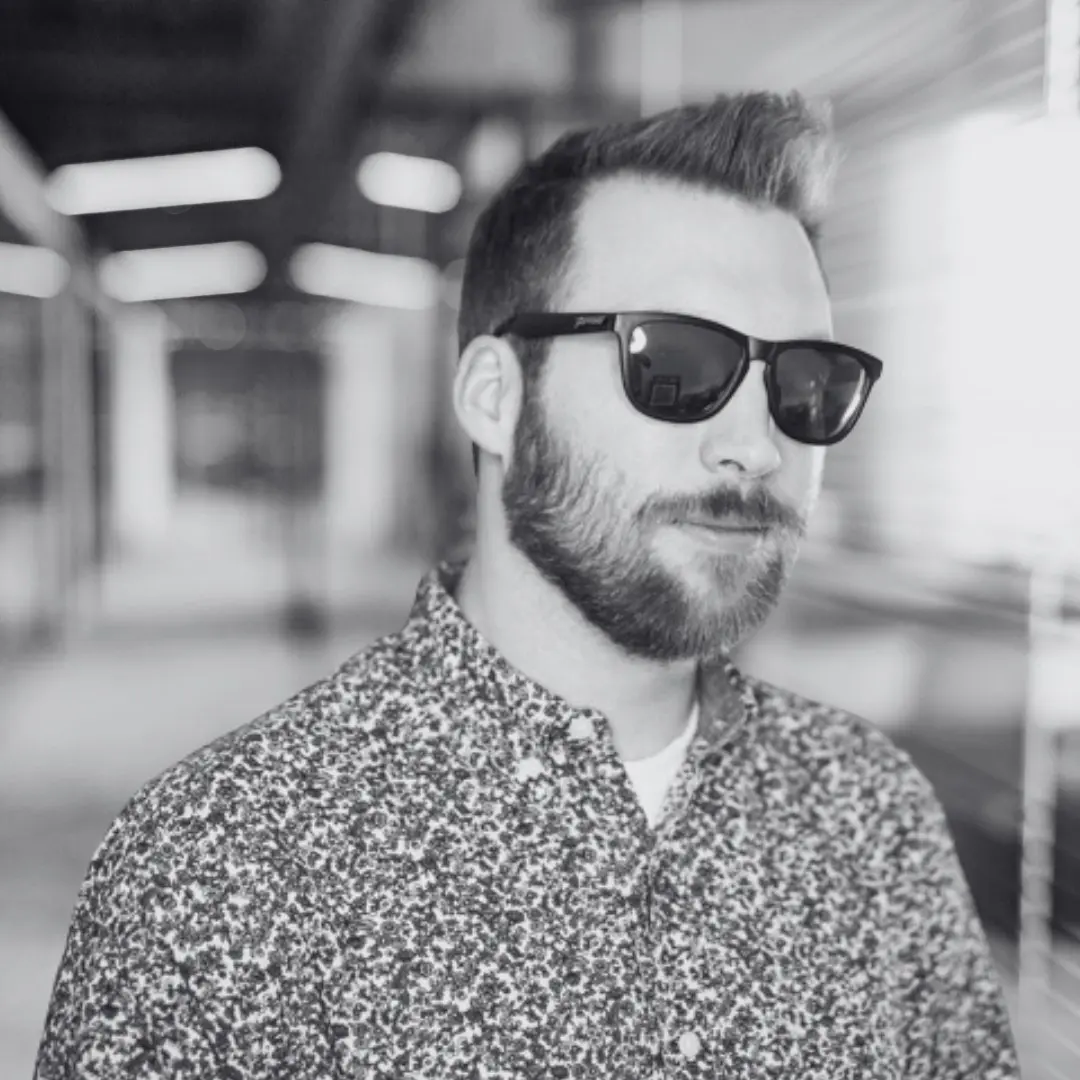 A photo of Will Reed in black and white
