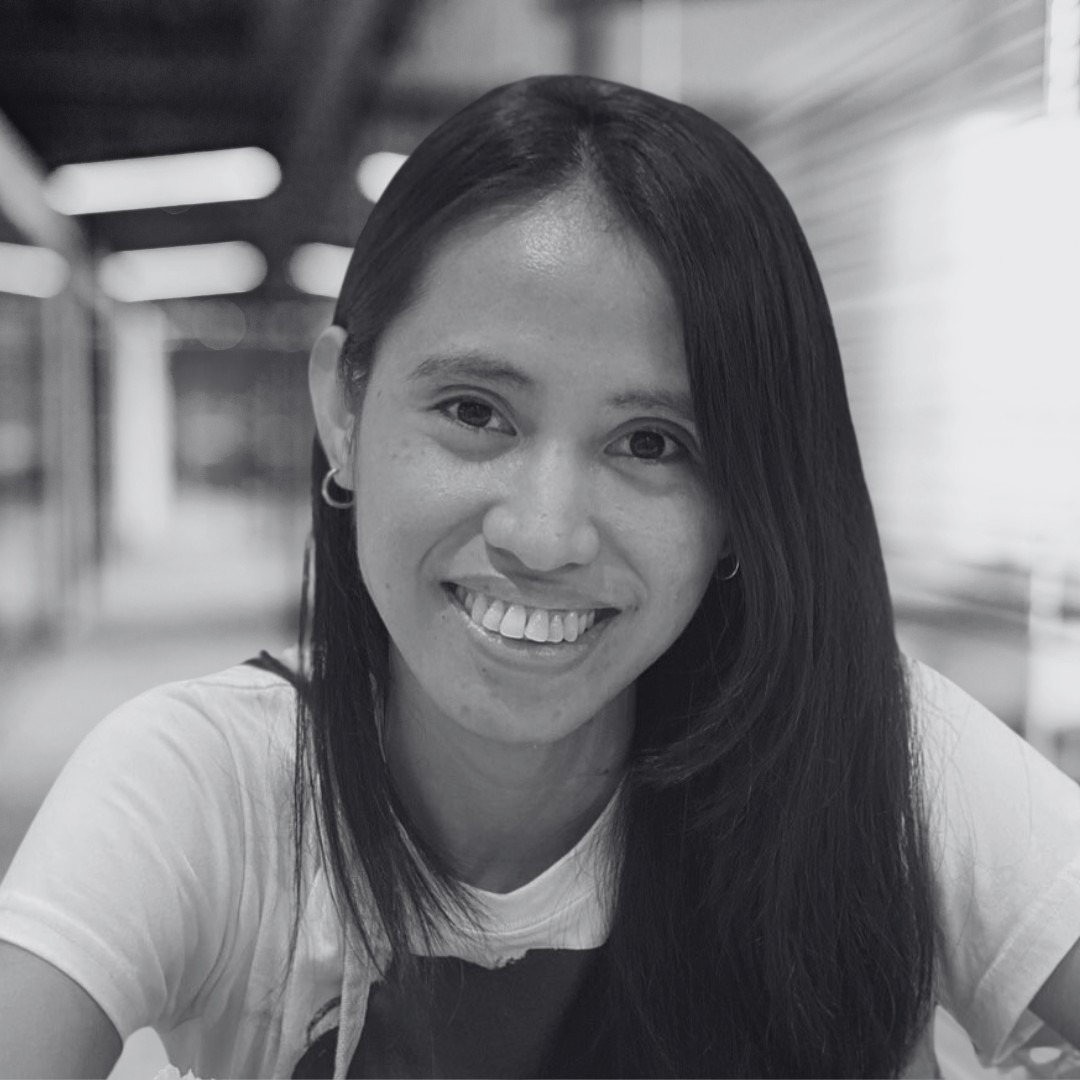 A photo of Cris Baliton in black and white