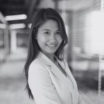 A photo of Grace Repasa in black and white