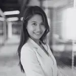 A photo of Grace Repasa in black and white
