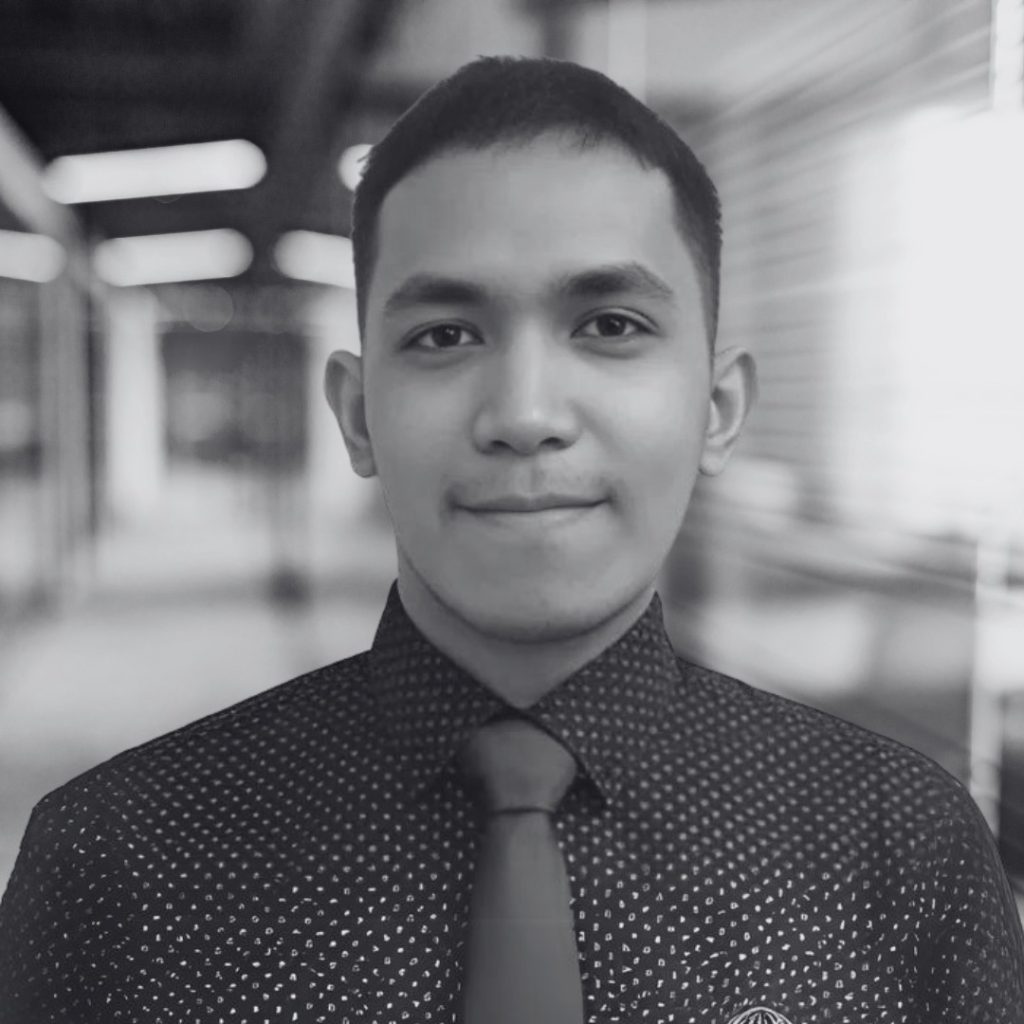 A photo of Klein Armenta in black and white