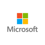 A logo of microsoft, one of the greene partners.