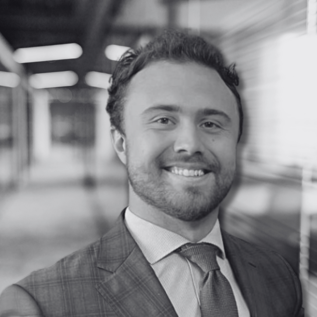 A photo of Walker in black and white