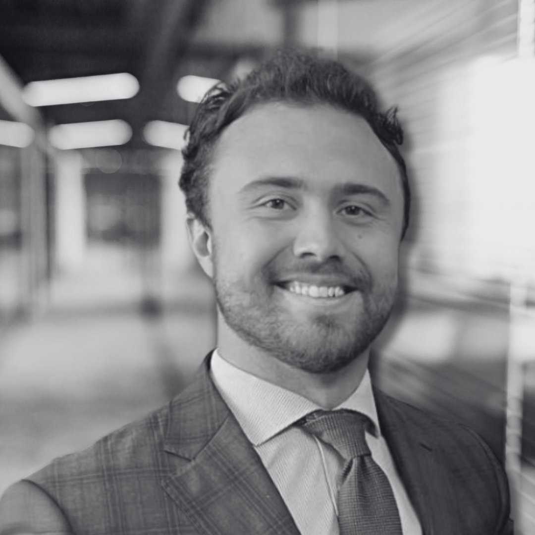 A photo of Walker in black and white