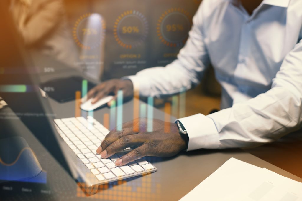 A photo of man working in Business